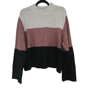 NWT $198 Rebecca Minkhoff Women’s Miller Love Color Blocked Sweater Sz M